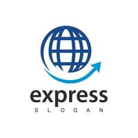 Express logo dessins vecteur, transport la logistique livraison et livraison service. vecteur