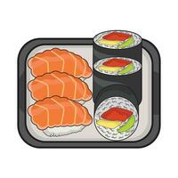 illustration de Sushi assiette vecteur