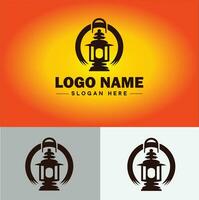 lampe logo ampoule lumière icône entreprise marque affaires logo modèle modifiable vecteur