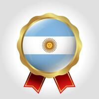 Créatif Argentine drapeau étiquette vecteur conception
