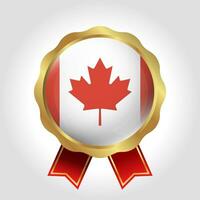 Créatif Canada drapeau étiquette vecteur conception