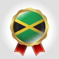 Créatif Jamaïque drapeau étiquette vecteur conception