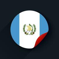 Guatemala drapeau autocollant vecteur illustration