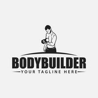 constructeur de boby badge logo et autocollant vecteur