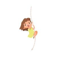 balançoire manèges exercice de gymnastique corde pour enfants attraction d'amusement ensemble d'enfants heureux