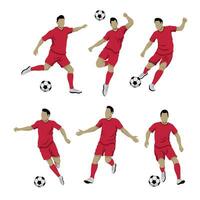 Football joueur homme illustration vecteur. homme figure Football vecteur