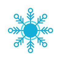 flocon de neige logo icône vecteur