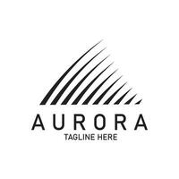 aurore logo lumière ciel astronomie vecteur conception