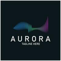 aurore logo lumière ciel astronomie vecteur conception