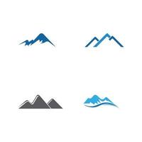 logo d & # 39; icône de montagne vecteur