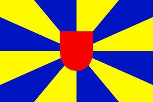 le de une drapeau de Ouest Flandre vecteur