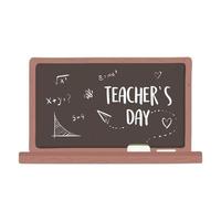 tableau noir de la journée des enseignants vecteur