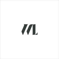 initiale lettre wl logo ou lw logo vecteur conception modèle