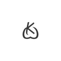 alphabet lettres initiales monogramme logo kw, wk, k et w vecteur