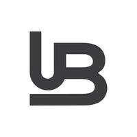 initiale lettre ub logo ou bu logo vecteur conception modèle