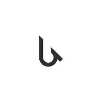 alphabet des lettres initiales monogramme logo euh, u vecteur