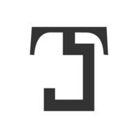 initiale tj lettre logo vecteur modèle conception. Créatif abstrait lettre jt logo conception. lié lettre jt logo conception.