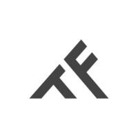 initiale lettre tf logo ou pi logo vecteur conception modèle