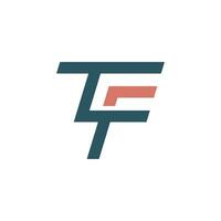 initiale lettre tf logo ou pi logo vecteur conception modèle