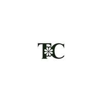 tc, ct, t et c abstrait initiale monogramme lettre alphabet logo conception vecteur