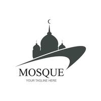 mosquée logo conception avec islamique Créatif concept prime vecteur