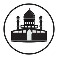 mosquée icône logo vecteur conception modèle