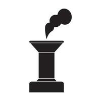 modèle de conception de vecteur de logo d'icône de cheminée