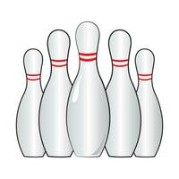 bowling icône logo vecteur conception modèle