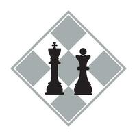 échecs icône logo vecteur conception modèle