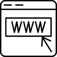 icône de vecteur de site Web