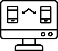 icône de vecteur de transfert de données