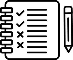 icône de vecteur de liste de contrôle