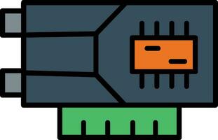 icône de vecteur de carte graphique