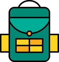 icône de vecteur de sac d'école