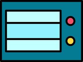 icône de vecteur de four à micro-ondes