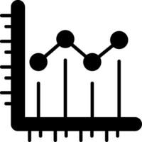 icône de vecteur de graphique en courbes