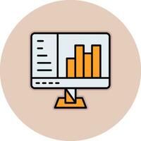icône de vecteur de graphique à barres