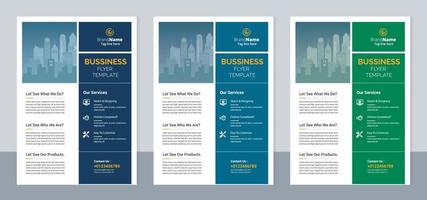 flyer d'entreprise créatif, conception de modèle de rapport annuel vecteur