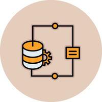 icône de vecteur d'intégration de données