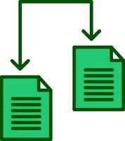icône de vecteur de partage de fichiers