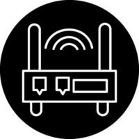 icône de vecteur de routeur wifi