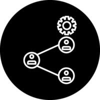 icône de vecteur de relation