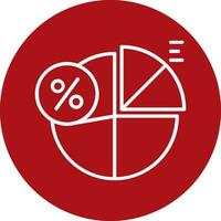 icône de vecteur de pourcentage