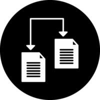 icône de vecteur de partage de fichiers