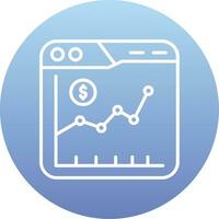 icône de vecteur de marché boursier