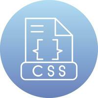 icône de vecteur css