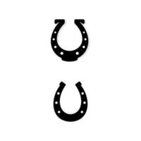 illustration de conception d'icône de vecteur de chaussure de cheval