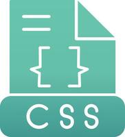 icône de vecteur css