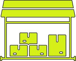 icône de vecteur d & # 39; entrepôt