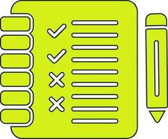 icône de vecteur de liste de contrôle